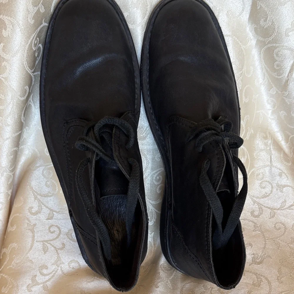 John Varvatos Men's Black Leather Shoes Sz 12
